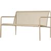 Ferm Living - Panca con schienale Dapple - Beige - Acciaio zincato verniciato a polvere - Designer Says Who