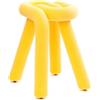 Moustache - Sgabello imbottito Bold - Giallo - Schiuma di poliuretano - Designer Big Game