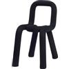 Moustache - Sedia imbottita Bold - Nero - Espanso - Designer Big Game