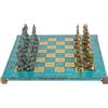 Manopoulos RENAISSANCE Scacchiere Metallica 36cm Blu Bronzo Turchese