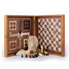 Manopoulos Set Da Gioco In Legno 4-in-1 Scacchi Backgammon Ludo Serpenti