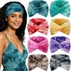Awumbuk 8 Pezzi Fascia Capelli Donna - 7'' Extra Large Elastico Fasce Capelli Headband Elastico, Boho Multicolore Turbante, per Yoga, Sport, Skincare, Uso Quotidiano Accessori