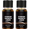 Wootapson 2PC Olio per La Crescita Delle Sopracciglia - Siero per Sopracciglia Più Folte E Definite, Hair Lotion, Improves Sparse Eyebrows and Promotes Eyebrow Growth