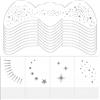 ELNX 20 Fogli Lentiggini Glitter | Patch Scintille Glitter Viso | Finte Lentiggini Timbro Tatuaggi Temporanei Adesivi Viso per Donne Festival Halloween Natale Carnevale Feste Trucco (Argento D)