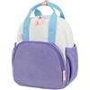 LEDAOU Zaino per bambini, impermeabile, per bambini da 2 a 4 anni, scuola materna e scuola, per ragazzi e ragazze, viola e bianco, Für 2-4 Jahre (12″ hoch, kein Platz für A4-Ordner)