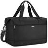 VSNOON Bagaglio a Mano 40x30x20 Ryanair Sedile Inferiore Pieghevole Borsa Viaggio, 25L Borsone da Cabina per Donna e Uomo, Impermeabile Borsa per Weekend Parto Ospedale Ginnastica Sportiva, Nero