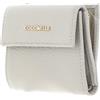 Coccinelle Pelle portafoglio Metallic Soft Mini Wallet Grainy Leather Gelso cachi