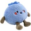 Generisch Peluche a forma di mirtillo, viola, 4 pollici, morbido peluche con mini frutti, tessuto in velluto, imbottitura sicura in poliestere, per bambini, ragazze, decorazione per la casa, camera da letto, K