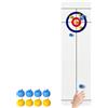 FuYelng Mini Gioco di Curling, 133 * 28 cm Set Portatile da Tavolo per Curling e Shuffleboard Divertente Gioco da Tavolo, per Famiglie Uffici Natale Feste di Compleanno e Attività Genitore-Figlio