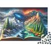 JWNDFKPVXZGL Paesaggio Libro Fantastico Puzzle per Adulti Puzzle 1000 Pezzi Montagne Incantevoli Puzzle per Famiglia Relax Decorazione Regalo 38x26cm/1000pcs