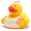 Duckshop Paperelle di gomma macellaio | Anatra di gomma | Paperella da Bagno | Duckshop | Rubber Duck | Gioco per il bagnetto | L: 8 cm