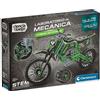 Clementoni - Scienza e Gioco, Laboratorio di Meccanica: Xtreme Motocross, Kit Costruzione STEM, più di 170 Componenti, età 8+, Made in Italy, 55665