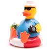 DUCKSHOP| Papera di gomma turista |Anatra de goma | L: 8 cm