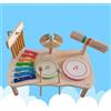 Batteria per bambini, strumenti musicali in legno per bambini dai 3 anni in
