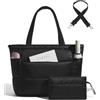 Moyad Borsa Tote Grande Donna Piumino, Borsa a Tracolla Moda Leggera, Shopper per Lavoro Università Uso Quotidiano (Beige)