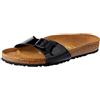 Birkenstock Classic Madrid Birko-Flor, Sandali Unisex - Adulto, Nero (Black Varnish), 39 EU (Normale)