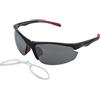 INVU Occhiali Da Sole Uomo Sportivi A2508G Rosso Nero Con Clip Interno Lenti Intercambiabili