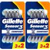 Gillette Sensor3 Comfort Lamette da Uomo Usa e Getta, Confezione da 10