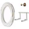 2EMME KIT INSTALLAZIONE CONDIZIONATORE TUBI RAME 1/4 3/8 3 MT RACCORDI STAFFA TUBO CONDENSA ,