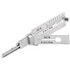 Jojomino Fabbro LiShi 2 in 1 Strumenti Civile Apri Serratura Strumento Manuale Professionale Fabbro Strumento Mano SC4 per Strumento di Misura Porta