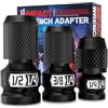Skrweax Adattatore Mandrino per Avvitatore ad Impulsi 3 Pezzi, 1/2 3/8 1/4 Pollic, Impact wrench adapter