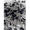 Generic 250 chiodi con testa in plastica UPVC da 40 mm, con testa in plastica (nero)