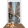 LZJD Zanzariera Magnetica 70 x 280 cm Chiusura Automatica Tenda Magnetica Zanzariera Porta Facile da Installare per Porte da Balcone/Cantine/Terrazze, Bianco