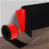 MeYuxg Battiscopa morbidi autoadesivi, 10 cm x 3 m, battiscopa in PVC, flessibile, facile da tagliare, per soggiorno, bagno, cucina, nero