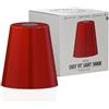 LEDSone Paralume retrò facile da montare 13 cm in metallo E27 lampada a sospensione a soffitto paralume bianco per lampada da parete e lampada da tavolo (Rosso)