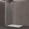 doporro Parete Doccia Walk-In 90x200 cm Senza Porta con Barra Telescopica