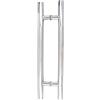 Generic Set di maniglie di ricambio per porta doccia in vetro, 180 mm x 300 mm, manopole da bagno per recinzioni, maniglia interna/esterna per schermo