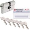ABUS TEC440 by ToniTec - Serratura a cilindro a doppio cilindro, dimensioni 30/35 mm, con 6 chiavi, incl. ToniTec CodeCard e vite di fissaggio