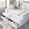 Dmora Letto per Bambini Gorzano Bianco Contenitore Dimensione Materasso 90x190 cm, Lettino