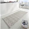Hanse Home Zala Living Creation - Tappeto da Cucina in Polipropilene, 200 x 80 x 0,8 cm, Colore: Beige/Panna