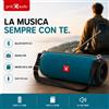 NONE Cassa Bluetooth Portatile GMB Audio Speaker Wireless con Radio FM USB Micro SD AUX Vivavoce Altoparlante Stereo HiFi 2x5W per Smartphone PC Tablet Campeggio Outdoor Festa