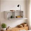 Dmora Mobile Pensile Lazarev 100x40h cm Beige Modulabile un Ripiano, Un'anta