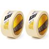 Boldrini Nastro Carta 50 mm x 50 m - Mascheratura e Verniciatura Professionale, Adesivo Forte ma Rimovibile Senza Residui, per Pareti, Legno, Metallo, Fai-da-Te (Confezione da 2)