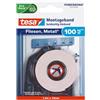 tesa Powerbond nastro di montaggio per piastrelle e metallo Extra forte, con una forza di tenuta fino a 100 kg per metro - nastro di montaggio biadesivo per superfici lisce - 1,5 m x 19 mm