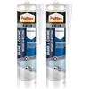 PATTEX Bagni&Cucine Original Silicone Trasparente Sigillante, Silicone Cucina e Bagno Resistente alla Muffa, Silicone Sigillante Impermeabile, 1 Cartuccia da 280 ml (Confezione da 2)