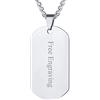 FaithHeart Collana da Uomo Ciondolo Medaglietta con Foto Personalizzata Incisione Laser Ciondolo Medaglietta Doppia in Stile Militare Fantastica Idea Regalo Collana Acciaio Inox