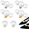PH PandaHall 6pz Clip per Scarpe con Perle 3 Stili Fermagli per Scarpe in Lega con Perline di Perle Bianche Fibbie per Scarpe Rimovibili per Scarpe con Tacco Alto Da Sposa Scarpe Basse