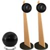 Cabasse 2x Baltic 5 nero opaco / nero opaco + The Pearl Sub nero - Sistema di altoparlanti 2.1, Subwoofer wireless, 1000 W