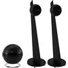 Cabasse 2x Riga 2 nero opaco / nero opaco + The Pearl Sub nero opaco - Sistema di altoparlanti 2.1, Subwoofer wireless, 1000 W