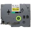BROVACS 1 confezione di nastro per etichette nero su giallo compatibile con Brother P-Touch TZ 641 TZe 641 18 mm 1,9 cm OPA1164