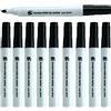 ACCO Brands 5 Star Bullet Tip Dry Wipe nero pennarelli per casa, ufficio e scuola [10 pezzi)