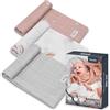 Lionelo Bamboo Set 3 Pezzi Mussole per neonato 70x70 cm in cotone bambù 100% naturale, Sicure dal primo giorno di vita, Antibatteriche Antimicotiche Ipoallergeniche Morbide Fasciatoio odori resistenti