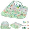 Lionelo INGA Multicolor Palestrina Neonato, Tappeto Gioco Attività con 7 Elementi Rimovibili, Sensoriale, Pieghevole, Massaggiagengive, Regalo Perfetto, 0+ Mesi