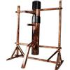 Generic Manichino di Legno Wing Chun per Arti Marziali Allenamento Kung Fu e Pugilato con Braccioli e Piedini Mook Yan Jong da Terra(marrone)