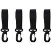 Operitacx Set 4 Pezzi Cinghie di Fissaggio Pagaia per Kayak e Paddle Board Design Basso Profilo in Nailon e ABS, Facile da Installare per Barche e Canoe