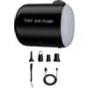 Genérico Pompa ad aria per gonfiabili, gonfiatore ricaricabile per galleggianti con luce, attrezzatura portatile con batteria da 2200 mAh, per campeggio, casa, viaggi e picnic